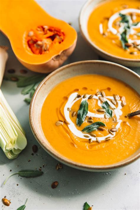 Roasted Butternut Squash Soup - A Beautiful Plate