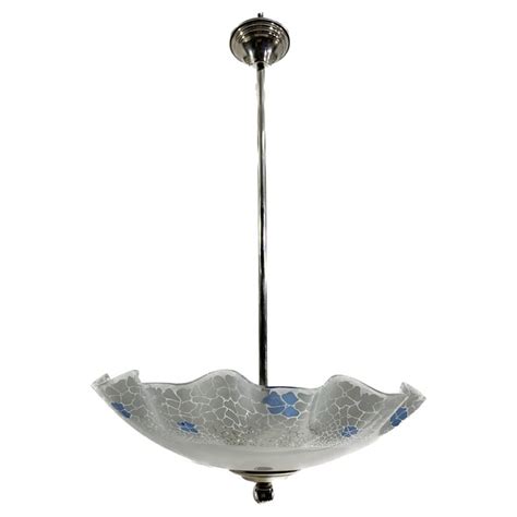 Midcentury Glass Pendant Light For Sale at 1stDibs