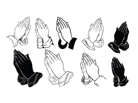 Praying Hands Cut Out