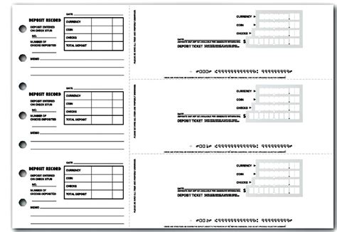 4+ Printable Bank Deposit Slip Template Excel | Template124