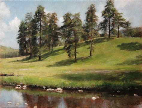 Mountain Hillside – Landscape Oil Painting - Fine Arts Gallery ...