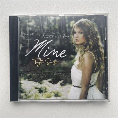 🎶 taylor swift rare mine cd - the front booklet... - Depop