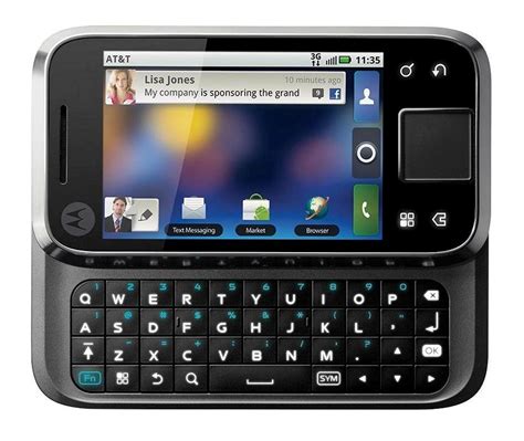 Motorola Flipside MB508 at T Unlocked GSM Android Cell Phone Black ...