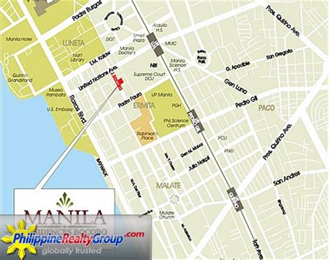 Ermita manila map - Mabini street ermita manila map (Philippines)