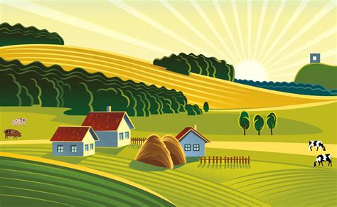 farm field clipart - Google Search | Illustration, Illustration art ...