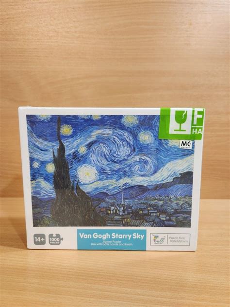 Van Gogh Starry Night Puzzle (1000 pieces), Hobbies & Toys, Toys ...