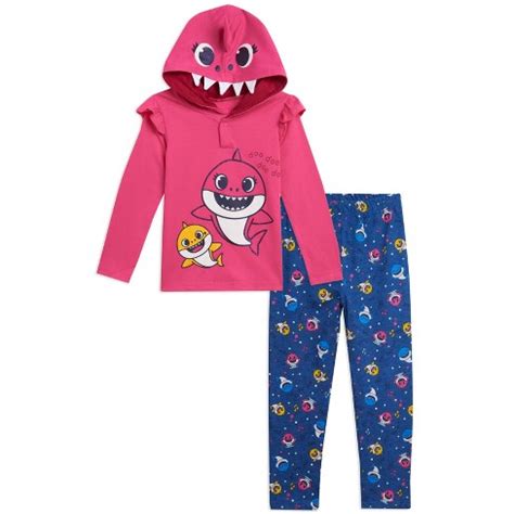 Pinkfong Baby Shark Mommy Shark Infant Baby Girls Pullover Hoodie Poly ...