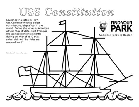 USS Constitution coloring page | Free Printable Coloring Pages