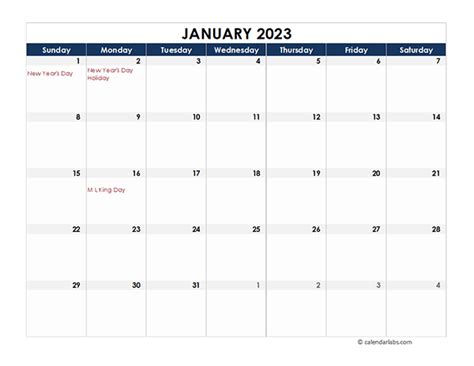 Monthly 2023 Excel Calendar Planner Free Printable Templates - ZOHAL