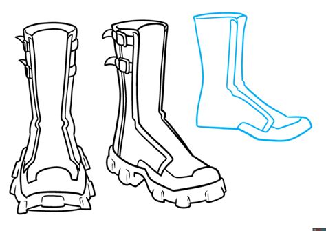 How to Draw Anime Shoes and Boots - Easy Step by Step Tutorial