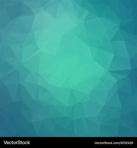 Abstract teal geometric triangle background Vector Image