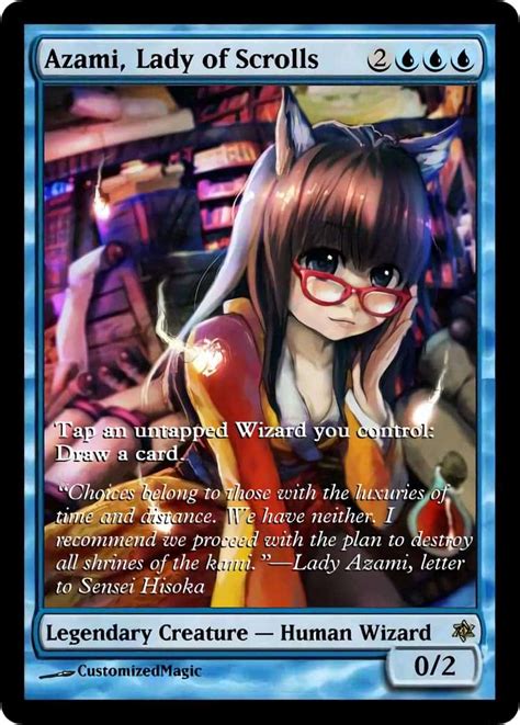 Azami, Lady Of Scrolls | Magic The Gathering Proxy Cards