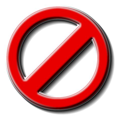 NO Sign.png - ClipArt Best