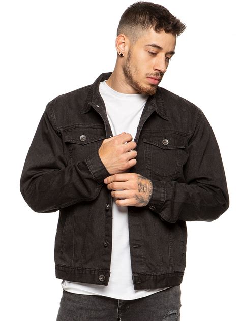 Mens Black Denim Jacket | Zinkley