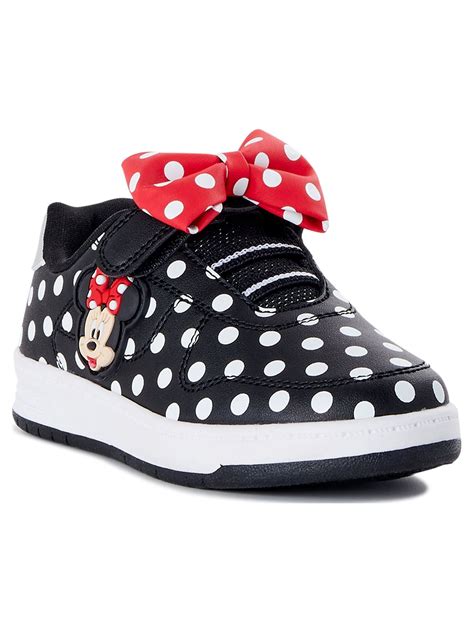 Minnie Mouse Toddler Girls Court Sneakers, Sizes 7-12 - Walmart.com