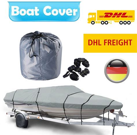 Heavy Duty Waterproof Boat Cover Pontoon / V-Hull Fishing Ski Bass 20ft ...