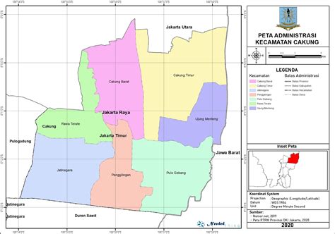 Peta Administrasi Kecamatan Cakung, Kota Jakarta Timur ~ NeededThing