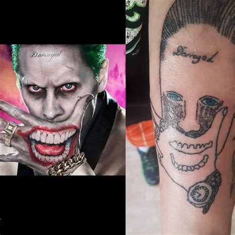 To make a Joker tattoo : therewasanattempt