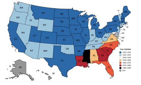 When each US state ratified the 19th Amendment | MyLO