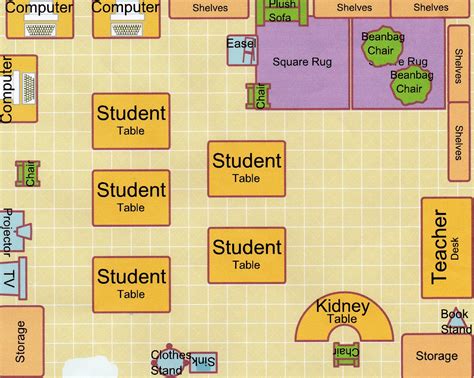 Classroom Arrangement Images - Classroom Desk Arrangement Room School ...