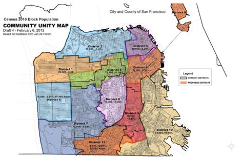 El distrito de San Francisco mapa - Mapa de distrito de San Francisco ...