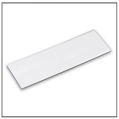 White Write-on Magnetic Labels 100mm x 30mm - HSMAG