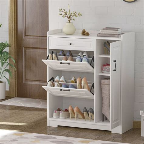 Red Barrel Studio® 25 Pair Shoe Storage Cabinet & Reviews | Wayfair