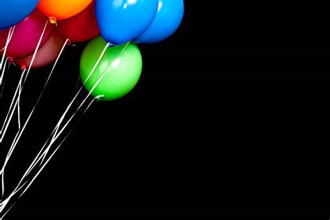 Royalty Free Balloons Black Background Pictures, Images and Stock ...