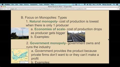 Chapter 7 Notes: Types of Monopolies - YouTube