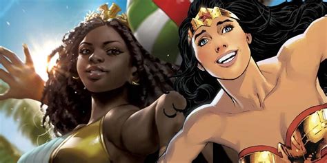 Nubia & Wonder Woman Swimsuit Costumes Show Off Fun Side of DC Heroes