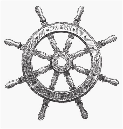 Boat Wheel Drawing