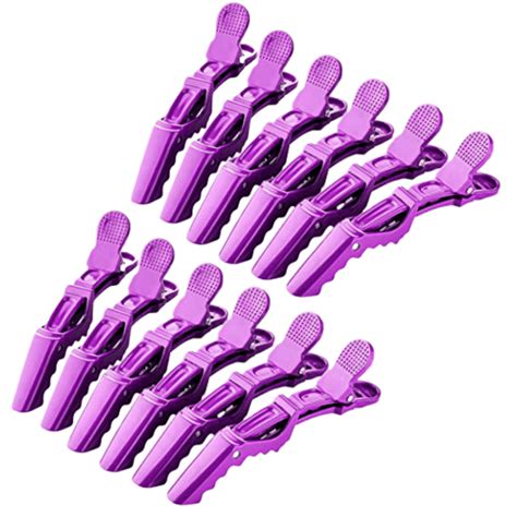 12 PCS Purple Hair Clips Alligator Clips for Thick Hair All Hair Type ...