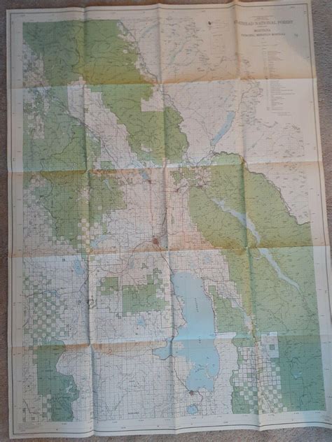 Flathead Lake and National Forest Map/North/1970/Principal Meridian ...