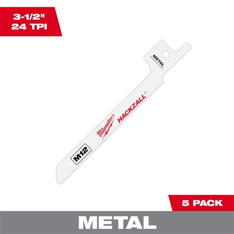 Milwaukee 3-1/2 in. 12 TPI Hackzall Metal Cutting HACKZALL ...