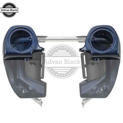 AdvanBlack Big Blue Pearl Lower Vented Fairings Speaker Pods for Harley ...