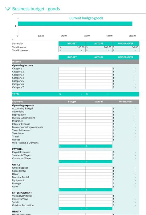 37 Handy Business Budget Templates Excel Google Sheets ᐅ Employee ...