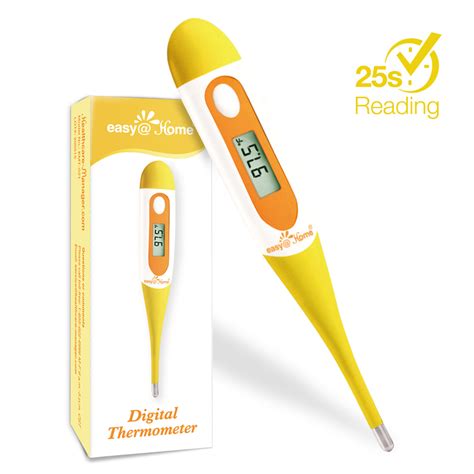 Digital Oral Thermometer for Adult and Kid, Easy@Home Body Temperature