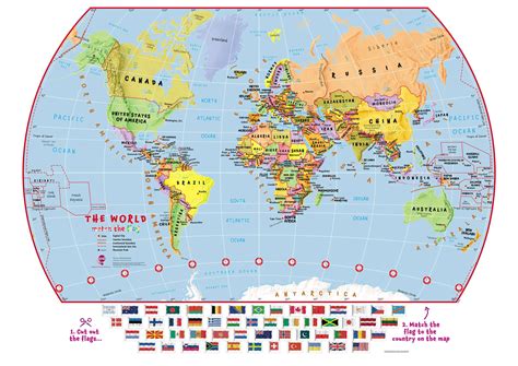 Match The Flags World Map