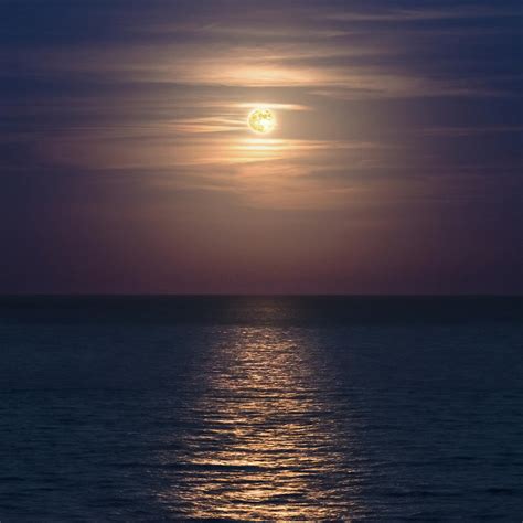 Full Moon Rising over the Sea Photograph by William Dickman - Pixels