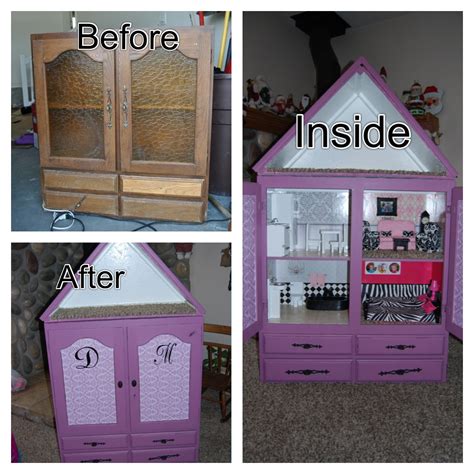 DIY Barbie House Convert a cupboard into a Barbie house. You can put ...