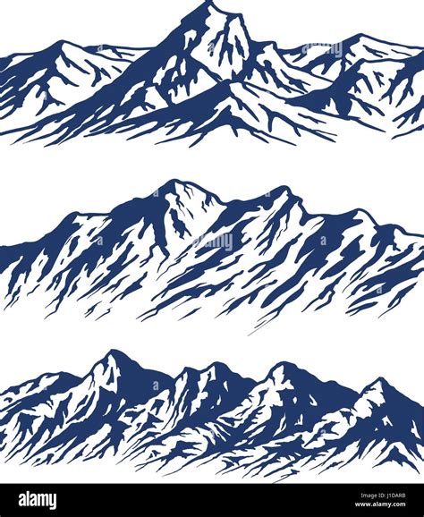 Mountain Range Silhouette Svg