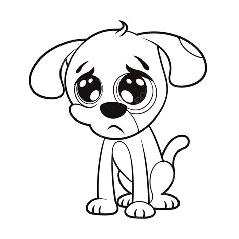 Sad Dog Drawing