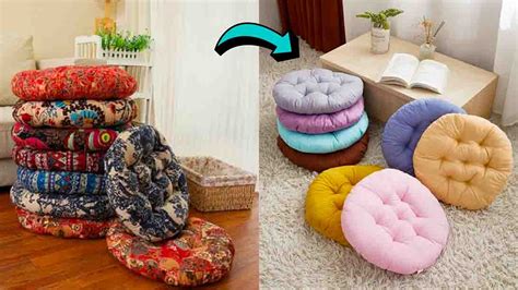 DIY Puff Pillow Using Old Clothes