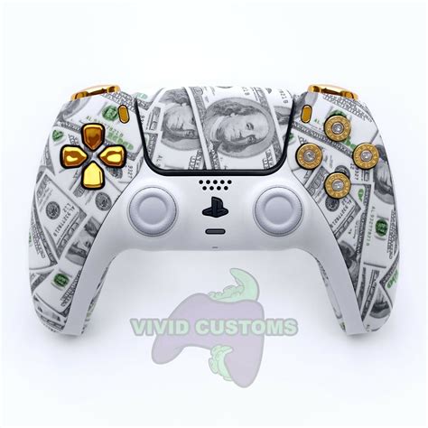 Custom PS5 Controller Cash Money Mod PlayStation 5 DualSense Wireless ...