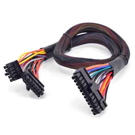 PSU Modular 14+10pin to 20+4Pin ATX Power Supply Cable 24Pin ...