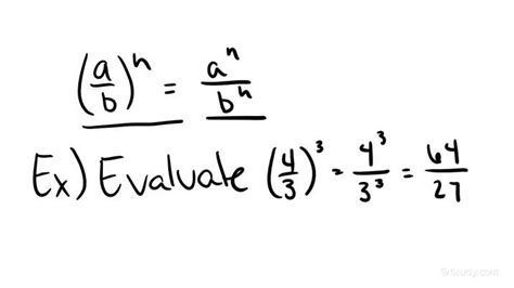 Calculating Exponents for Fractions | Algebra | Study.com