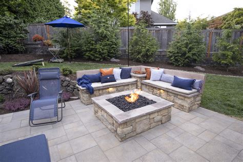 Firepit Sloped Backyard - Paradise Restored Landscaping