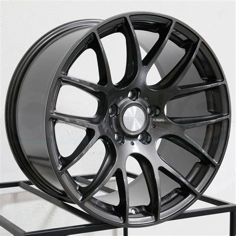 One 18x9.5 ESR SR12 5x112 22 Gun Metal Wheels Rims - Wheels