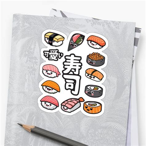 Sushi kawaii Sticker by plushism | Kawaii, Sushi, Kawaii food