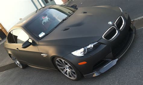 matte black bmw wrap – Custom Vehicle Wraps